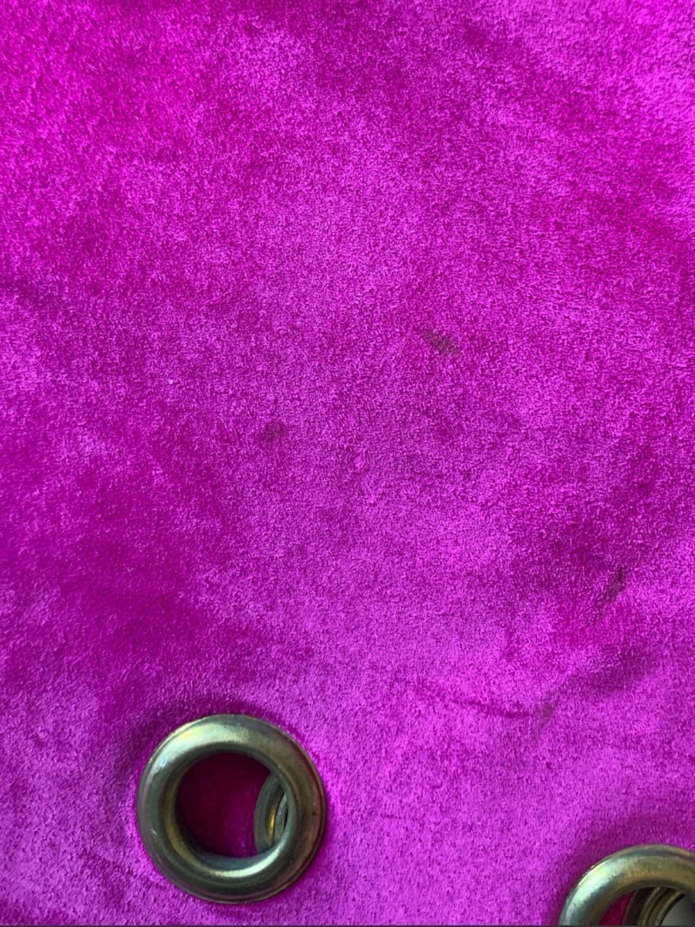 Vintage Danier 90s Fuchsia Suede Pencil Skirt with Eyelet Hem - Picture 5 of 5